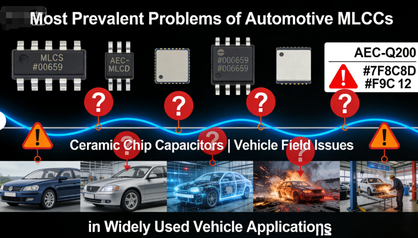 Most Prevalent Problems of Automotive MLCC Ceramic Chip Capacitors in Widely Used Vehicle Applicatio